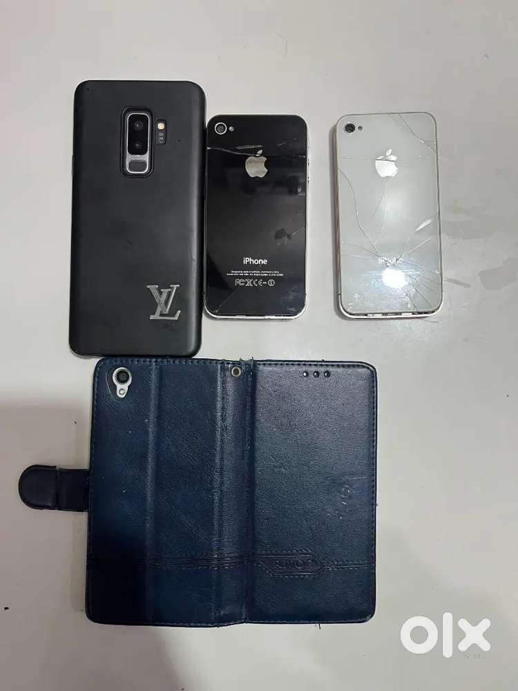 Samsung S9+ premium series with apple and vivo phone