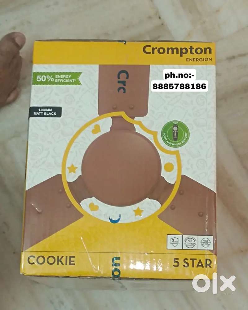 Crompton cookie cieling fan new one not open seal