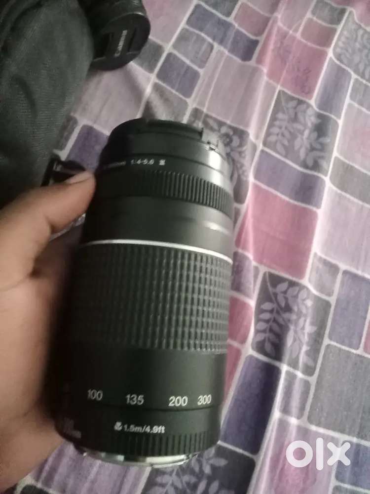 Sell lens canon 75-300mm all ok new condition few times only use