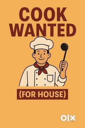 Cook needed for 2 time meals.