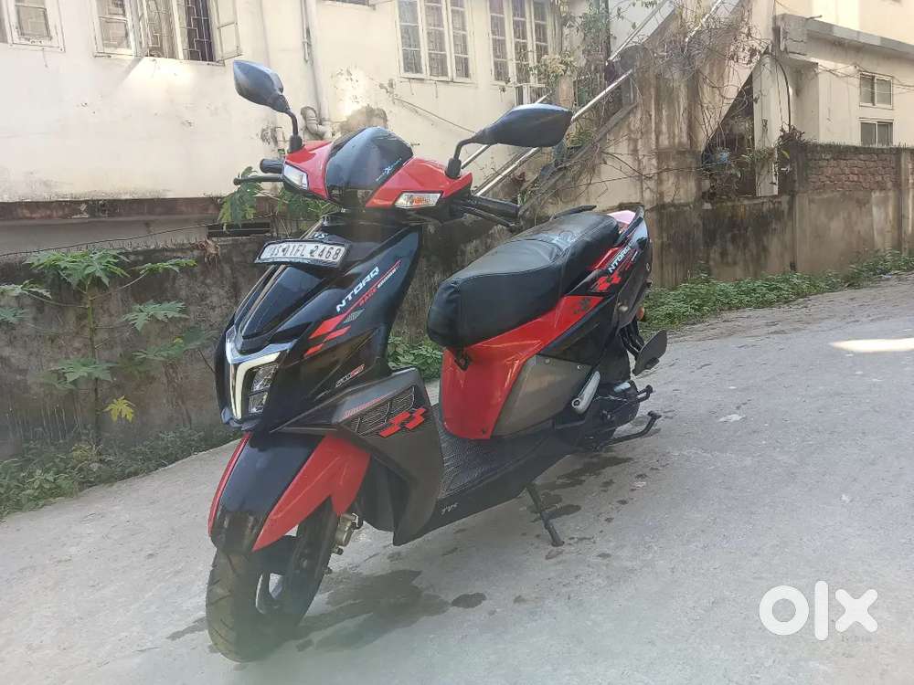 TVS Ntorq scooty is on showroom condition