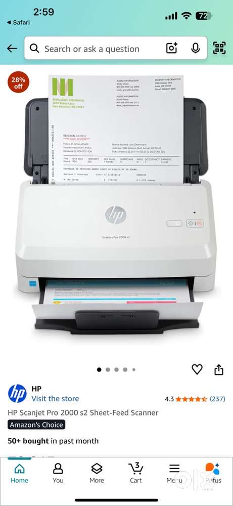HP scanner pro s2