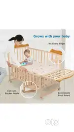 Kids cot (mee mee brand) along with top quality mattress, baby cot