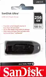 256GB SanDisk USB 3.0 Flash Drive – Packed & Ready!
