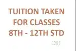 Classes taken for 8th - 12th Standard