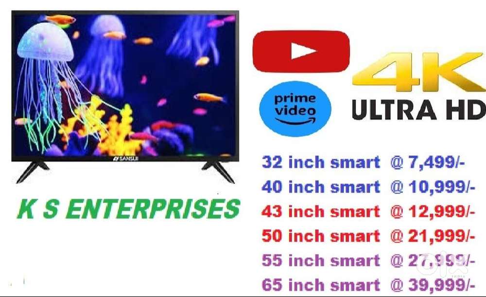 43 INCH SMART 4K UHD LED IN 12999/- ONLY