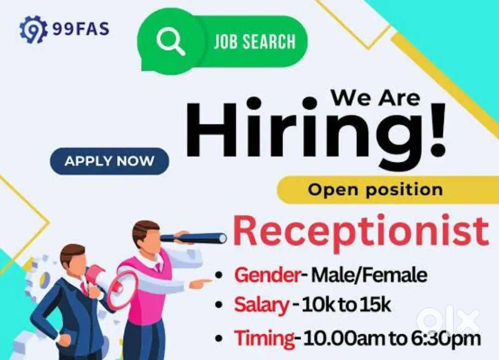 [Front Office Executive] [Sal- 13500 Fixed]