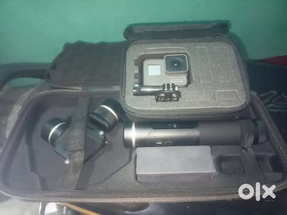 GoPro Hero 6 black with me GoPro gimbal.