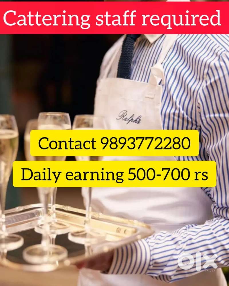 इवेंट्स के लिए कैटरिंग कार्य में हेल्पर्स की आवश्यकता है