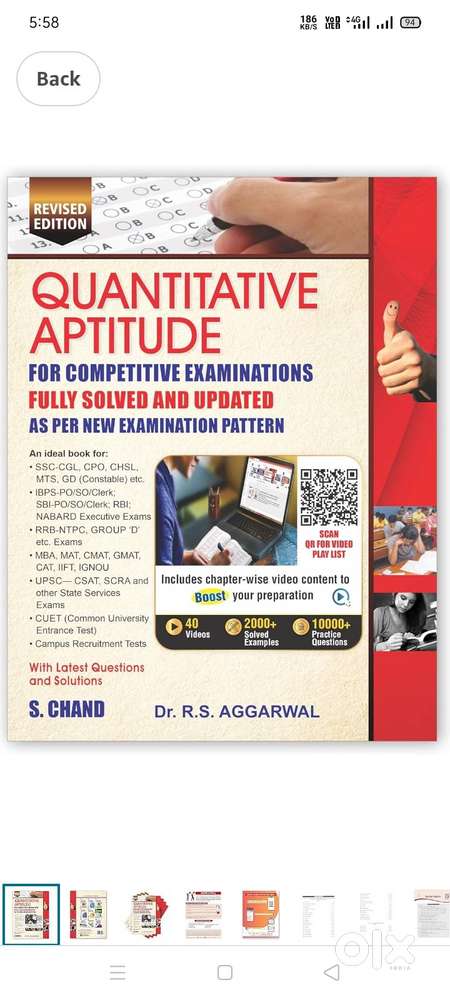 Quantitative aptitude by r.s agarwal 2025