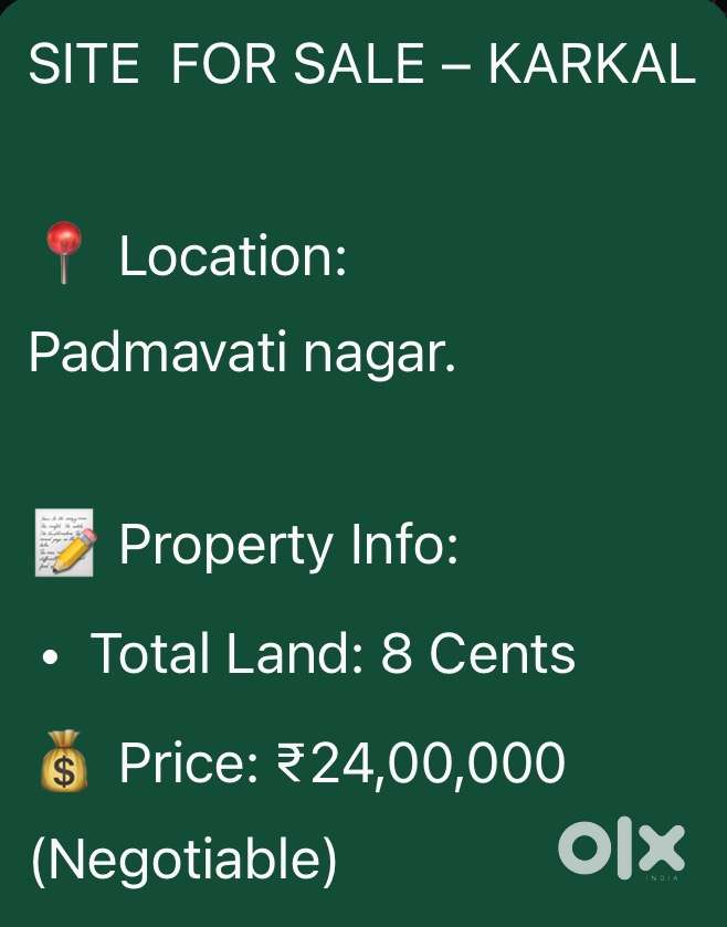 Property for sale 8 cents karkala (padmavati nagara)