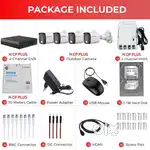 BRANDED FULL HD 4 CAMERA SET WITH INSTLLATION (2.4 MP DAY NGITH VISION