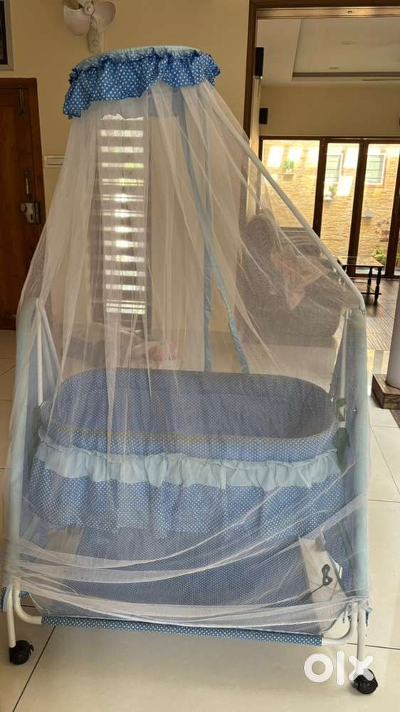 Baby Cradle (Movable with Net) – Gently Used for 1 Year