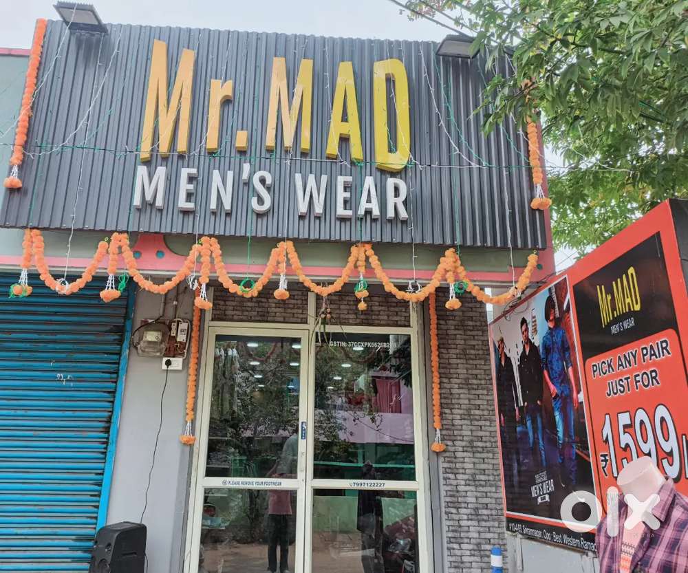 Running menswear store