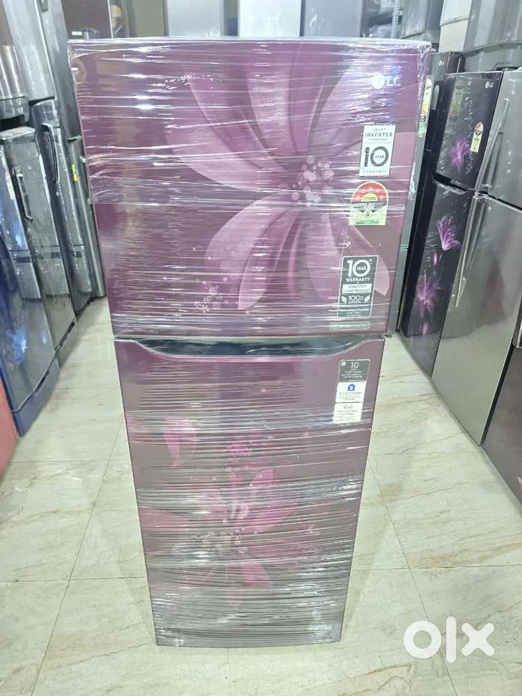 LG double door inverter model flower design model Refrigerator