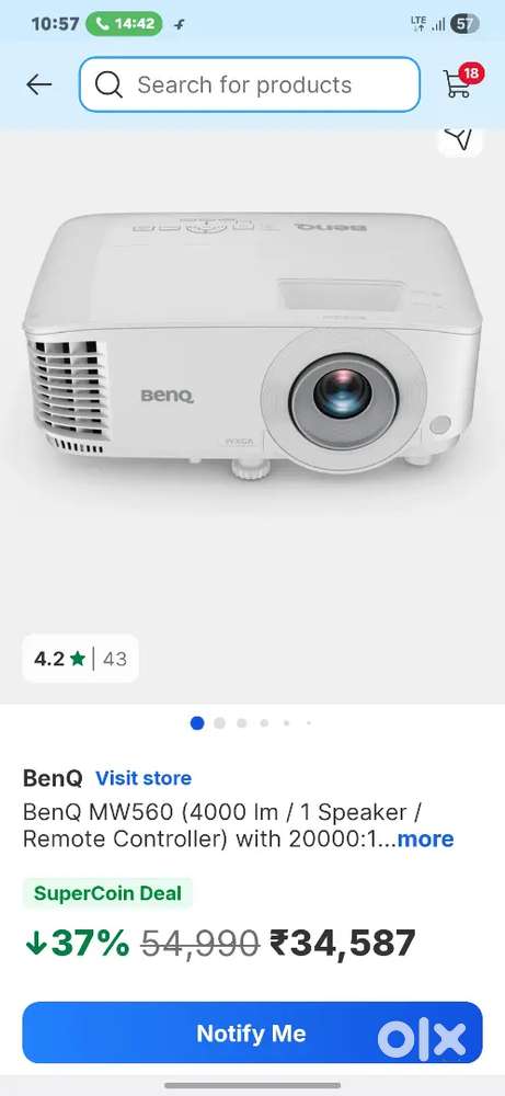 banQ mw560 projecter urgent sell
