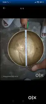 Antique pure kasa bel metal jambati
