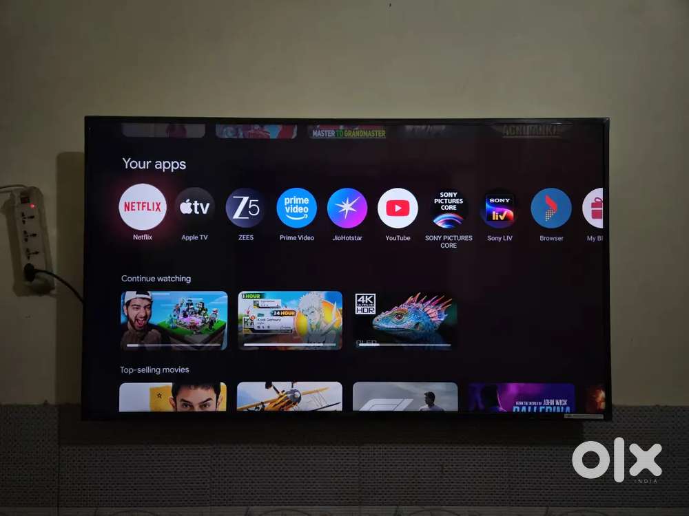 Sony Bravia 55 inch 4k smart Google led tv with bill 55X80J Qled