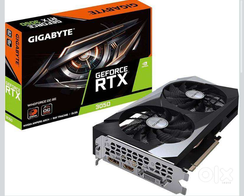 GIGABYTE RTX 3050 8 GB gpu graphics card for gaming pc computer cpu