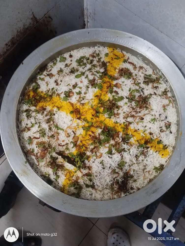 Lacha parotha,dum biriyani curry items and fast food