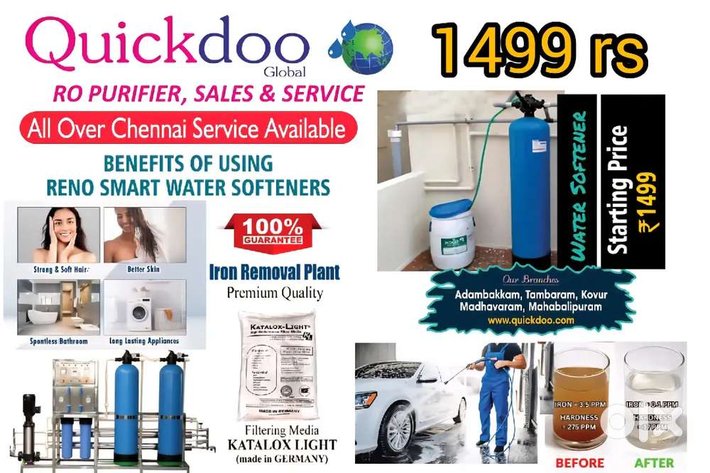 Water Softener & Iron remover plant