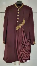 Men indowestern and sherwani and shoes