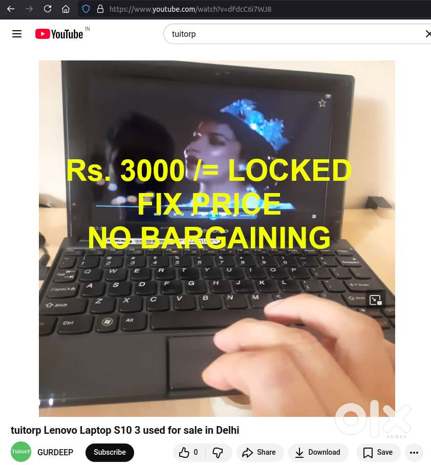 LAPTOP FIX PRICE SALE - LENOVO IDEAPAD S 10 3 in Excellent Condition