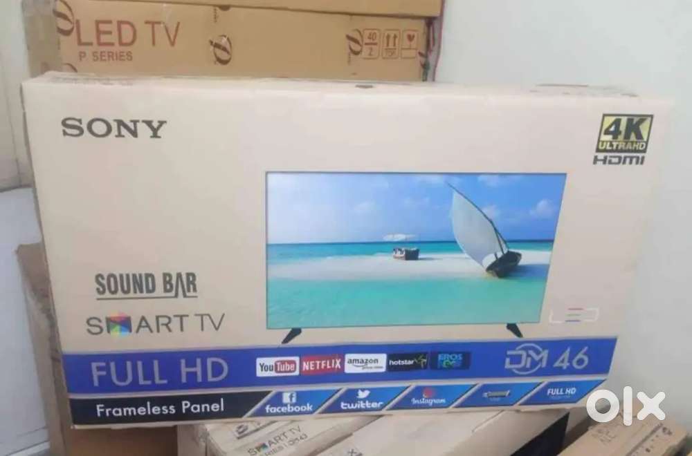 44 inch sony smart Android frameless oled 4k 3yr display waranty 15000