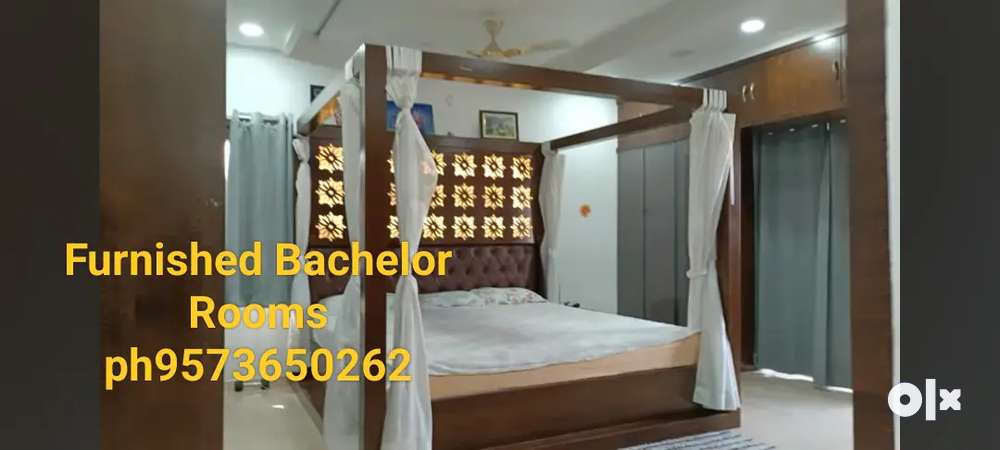 Single Room With Bed, Furnished and non furnished for rent to bachelor
