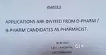 Need pharmacist for SSDTTA HOSPITAL Chottanikkara