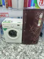 Lg combo offer front load washing machine with single door fridge
