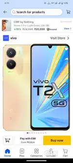 One year old vivo t2x