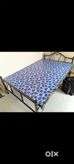 6x4 Classy Metal Cot with Strong Plywood Deck