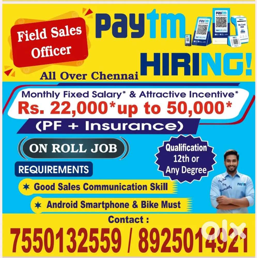 Field sales officer and Sr. Field sales officer