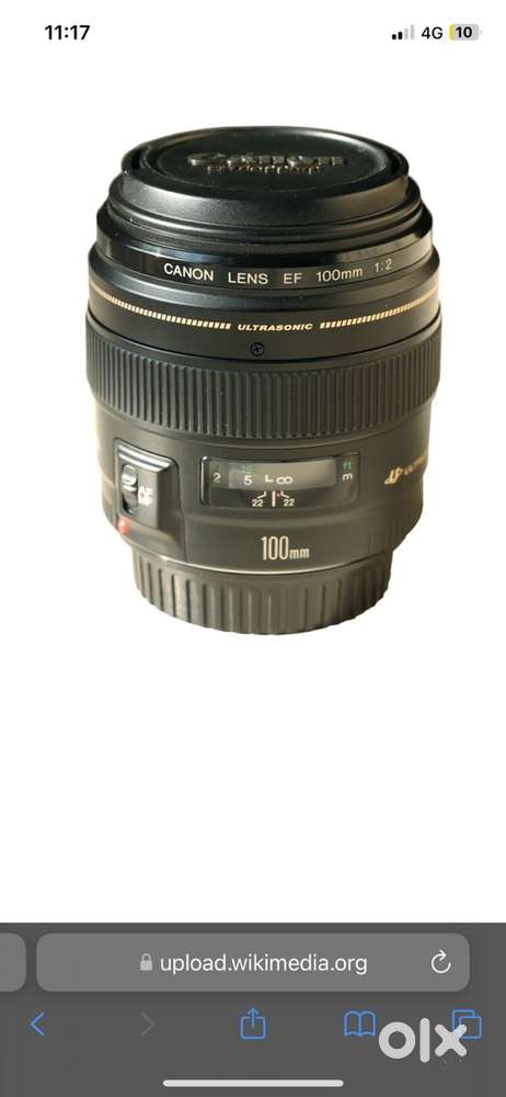 Canon 100mm f2 USM lens in mint condition