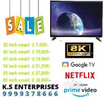 50 INCH FULL HD SMART TV @27,999/-