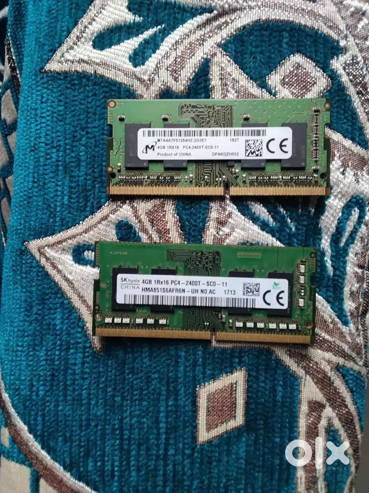 2 RAM DDR4 4GB 1Rx16 PC4-2400T-SC0-11 SERIES