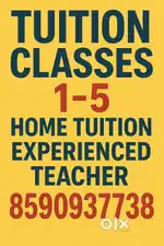 Tuition for 1-5 classes. State/cbse