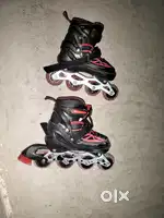 Skating in line wheel