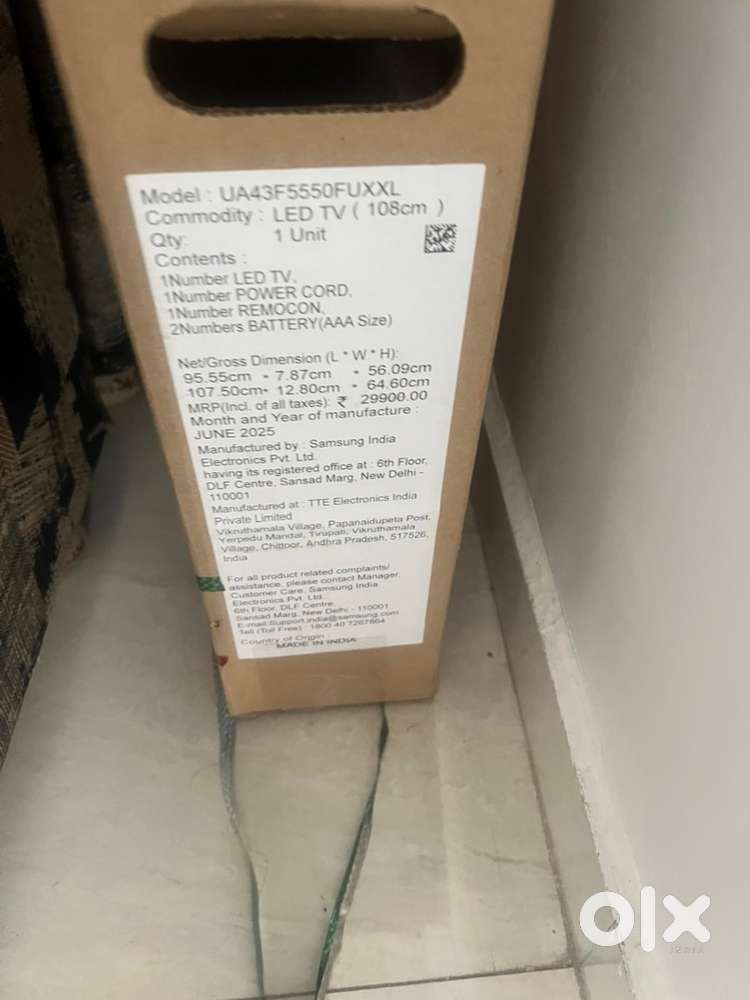 samsung led 43 inch 2 years warranty new