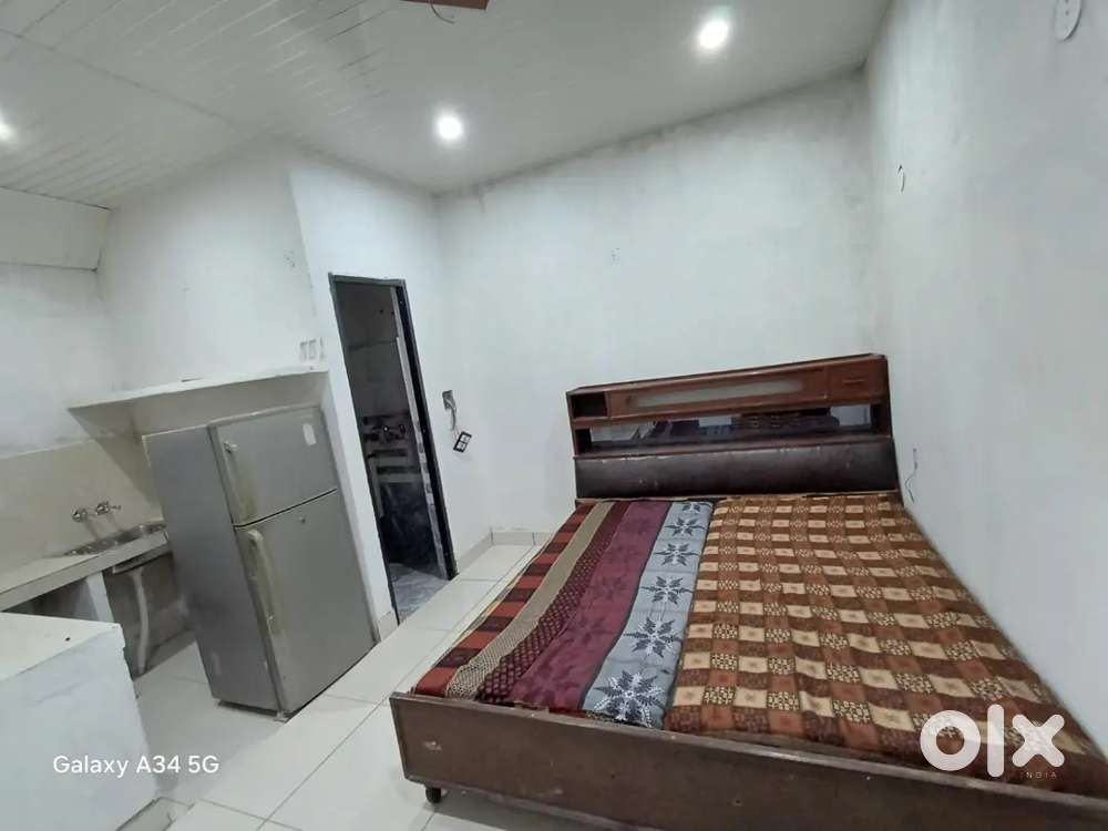 1Bhk fully furnished attached bathroom kitchen