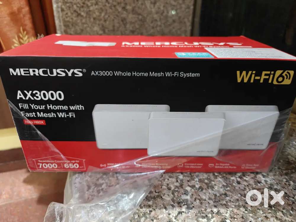 Mercusys Halo H80X 3-PACK AX3000 Whole Home Wi-Fi 6 System Mesh Router
