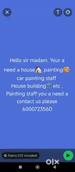 Car painting house painting staff