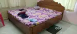 Teak wood, king sized, Double bed