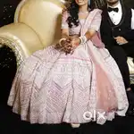 Pearl handwork lehenga