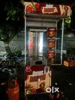 New shawarma machine with stall complete stall and shawarma machine