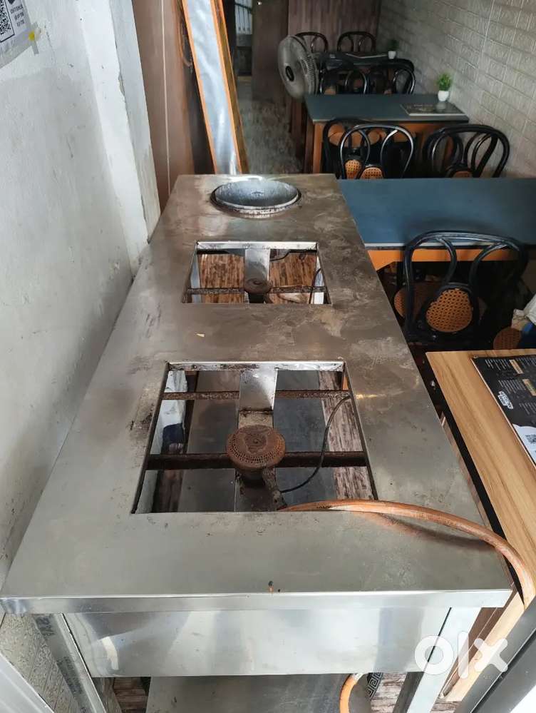 Commercial restaurant gas oven 3 burner