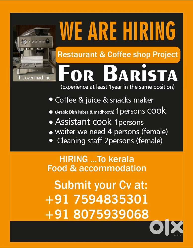 Madhooth cook & barista person