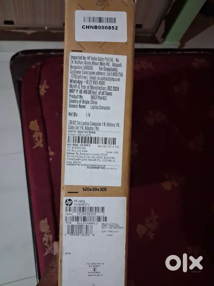 Brand New  HP Laptop 15-fd0465TU
