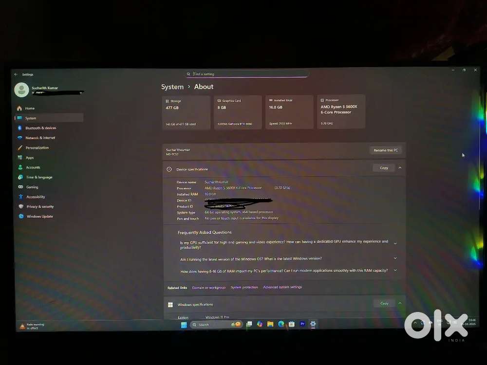 Gaming and edting pc